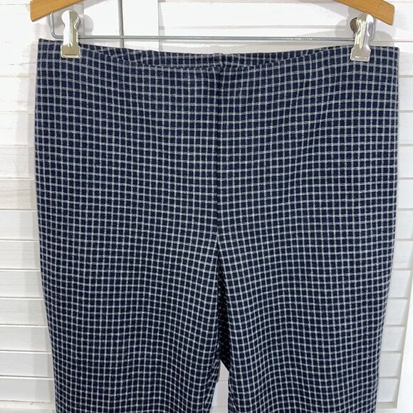 J. Jill Pants Size MP Plaid Ponte Slim Leg Pull On - Picture 3 of 10